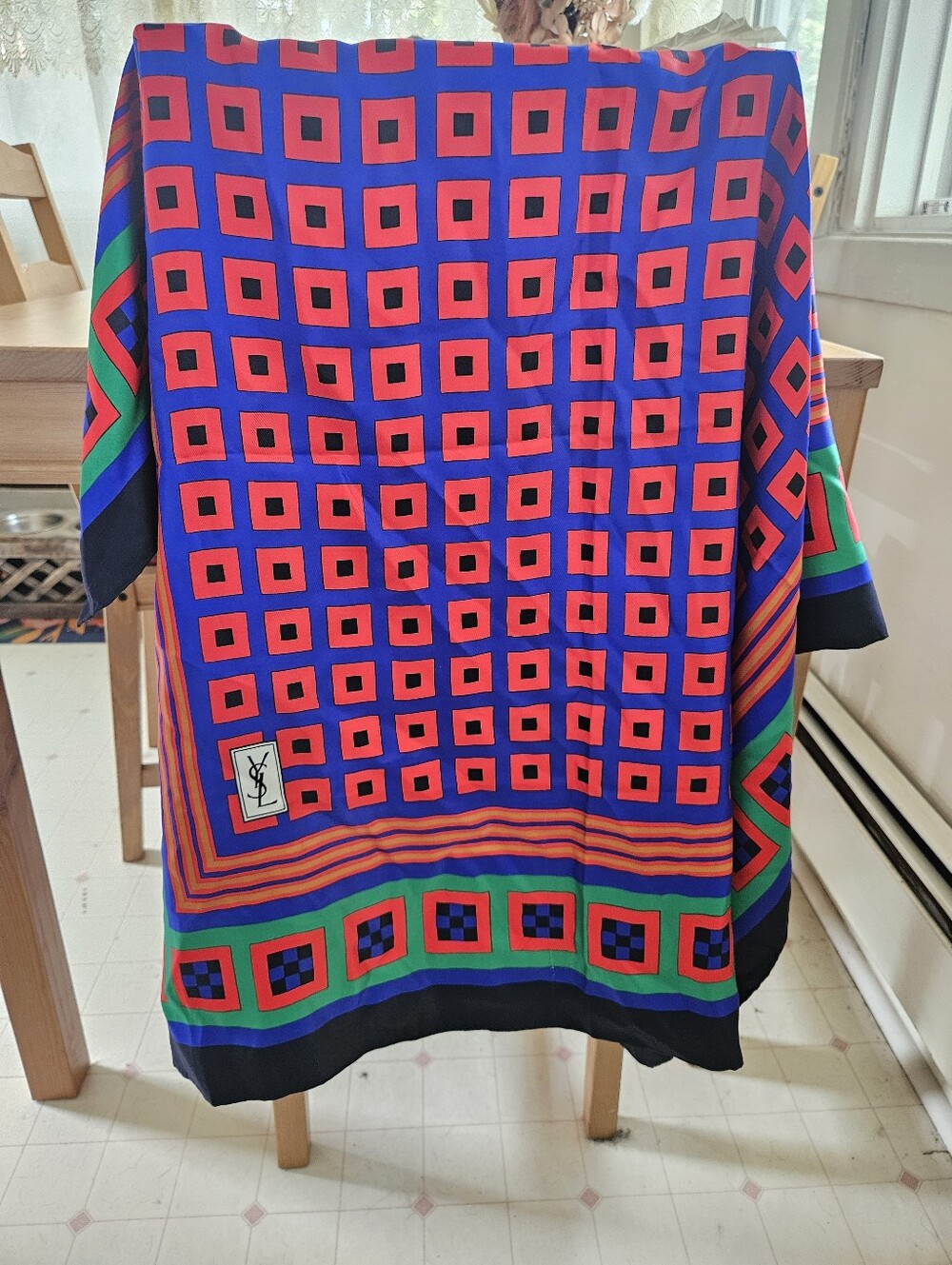 Vintage Yves Saint Laurent Silk Scarf - Picture 3 of 4